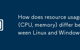 How does resource usage (CPU, memory) differ between Linux and Windows?
