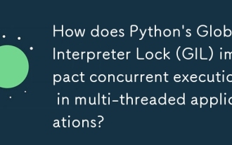 How does Python's Global Interpreter Lock (GIL) impact concurrent execution in multi-threaded applications?