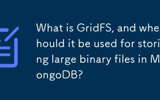 GRIDFS 란 무엇이며 MongoDB에 큰 이진 파일을 저장하는 데 언제 사용해야합니까?