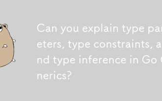 Can you explain type parameters, type constraints, and type inference in Go Generics?