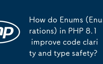 How do Enums (Enumerations) in PHP 8.1 improve code clarity and type safety?