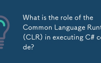 What is the role of the Common Language Runtime (CLR) in executing C# code?
