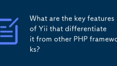 What are the key features of Yii that differentiate it from other PHP frameworks?