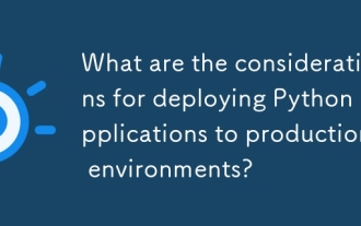 What are the considerations for deploying Python applications to production environments?