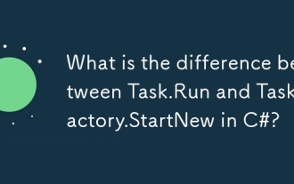 What is the difference between Task.Run and Task.Factory.StartNew in C#?