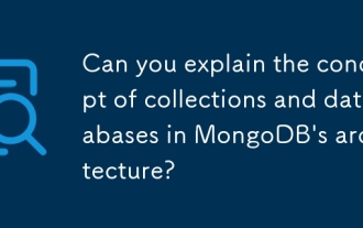 Can you explain the concept of collections and databases in MongoDB's architecture?