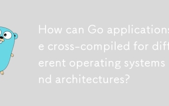 How can Go applications be cross-compiled for different operating systems and architectures?