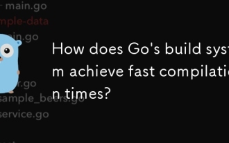 How does Go's build system achieve fast compilation times?