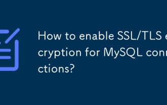 How to enable SSL/TLS encryption for MySQL connections?