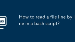 How to read a file line by line in a bash script?