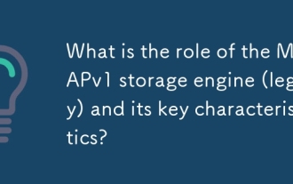 What is the role of the MMAPv1 storage engine (legacy) and its key characteristics?