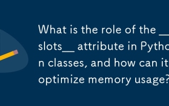 What is the role of the __slots__ attribute in Python classes, and how can it optimize memory usage?