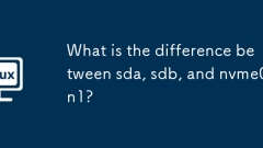 What is the difference between sda, sdb, and nvme0n1?