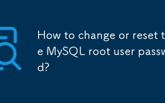 How to change or reset the MySQL root user password?
