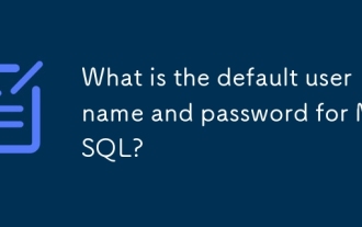 What is the default username and password for MySQL?