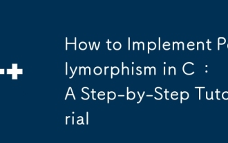 How to Implement Polymorphism in C : A Step-by-Step Tutorial