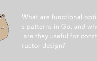 What are functional options patterns in Go, and when are they useful for constructor design?