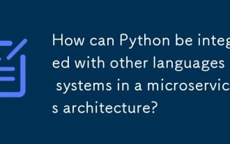 How can Python be integrated with other languages or systems in a microservices architecture?