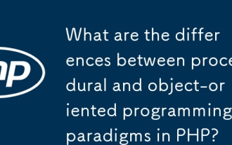 What are the differences between procedural and object-oriented programming paradigms in PHP?