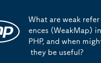 What are weak references (WeakMap) in PHP, and when might they be useful?