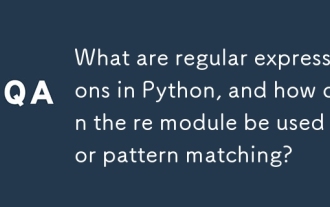 Was sind reguläre Ausdrücke in Python und wie kann das RE -Modul für das Musteranpassung verwendet werden?