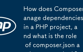 How does Composer manage dependencies in a PHP project, and what is the role of composer.json and composer.lock?
