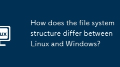 Wie unterscheidet sich die Dateisystemstruktur zwischen Linux und Windows?