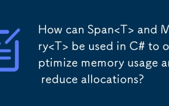 Comment Span et Memory peuvent-ils être utilisés en C # pour optimiser l'utilisation de la mémoire et réduire les allocations?