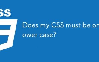 Does my CSS must be on lower case?