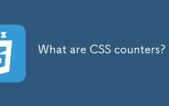What are CSS counters?