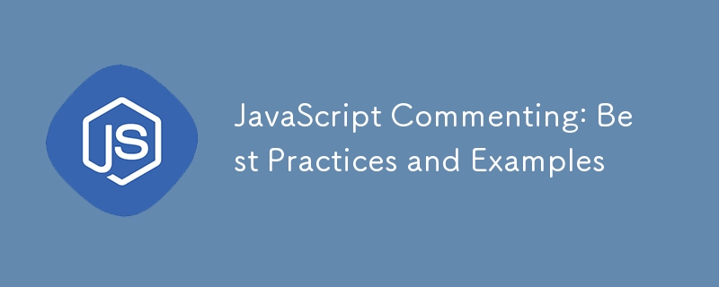 JavaScript Commenting: Best Practices and Examples-JS Tutorial-php.cn