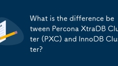 Quelle est la différence entre le cluster Percona Xtradb (PXC) et le cluster InNODB?