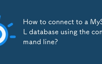 How to connect to a MySQL database using the command line?