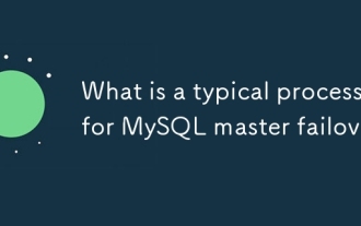 What is a typical process for MySQL master failover?