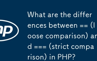 What are the differences between == (loose comparison) and === (strict comparison) in PHP?