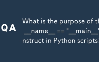 What is the purpose of the __name__ == '__main__' construct in Python scripts?