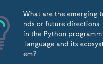 What are the emerging trends or future directions in the Python programming language and its ecosystem?