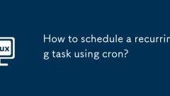 How to schedule a recurring task using cron?
