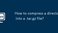 How to compress a directory into a .tar.gz file?