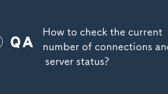 How to check the current number of connections and server status?