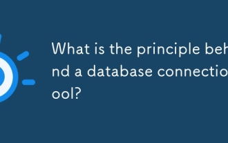 What is the principle behind a database connection pool?