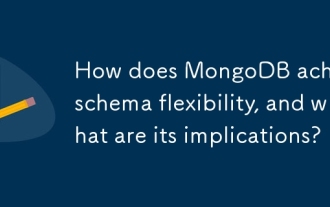How does MongoDB achieve schema flexibility, and what are its implications?