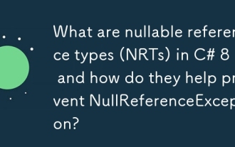 Was sind nullable Referenztypen (NRTs) in C# 8 und wie helfen sie, NullRreferencexception zu verhindern?