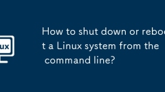How to shut down or reboot a Linux system from the command line?