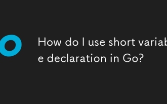 How do I use short variable declaration in Go?
