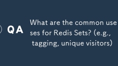 Was sind die üblichen Anwendungsf?lle für Redis -Sets? (z. B. Tagging, einzigartige Besucher)