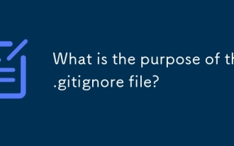 What is the purpose of the .gitignore file?