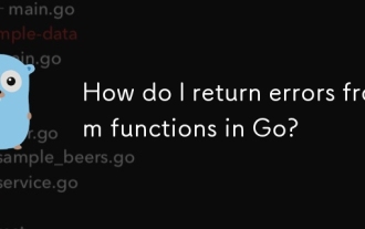How do I return errors from functions in Go?