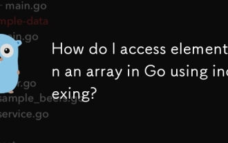 How do I access elements in an array in Go using indexing?