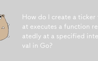 How do I create a ticker that executes a function repeatedly at a specified interval in Go?